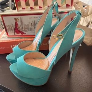 Aldo aqua blue shoes